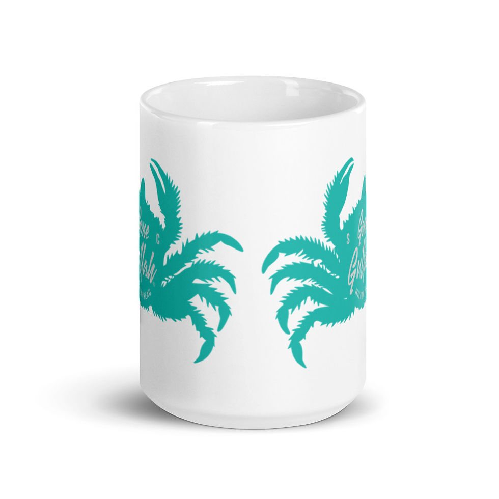 Thumbnail: Deviled Crab Ceramic Mug - Aqua Blue