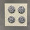 Miniaturbild: Soffmagnete Blumen blau