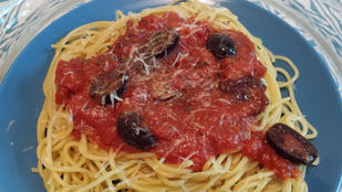 Pasta Puttanesca from Jojo’s Part 4