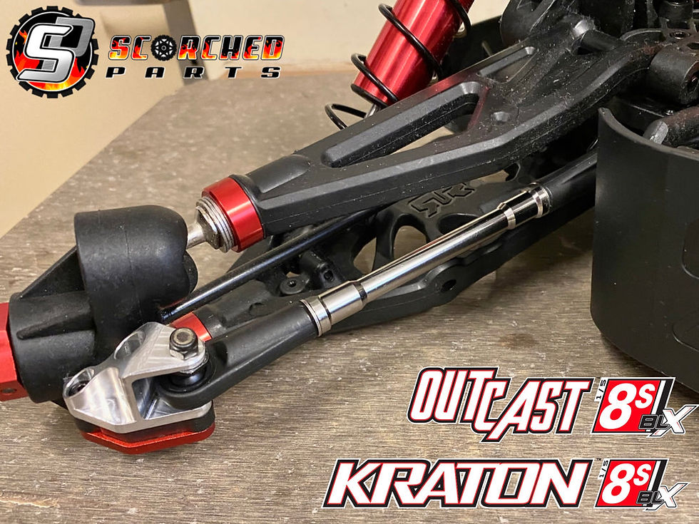 Thumbnail: Titanium Turnbuckle (4) - for Arrma Kraton / Outcast 8s (Front or Rear fitment)