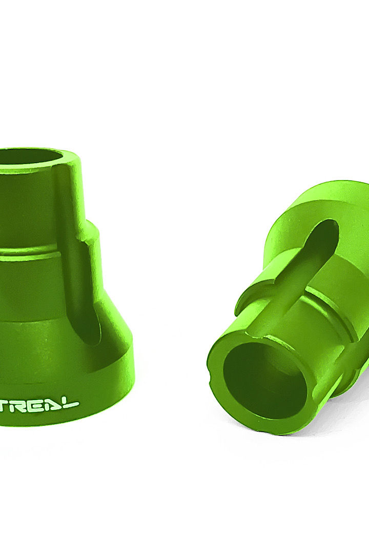 Thumbnail: Treal Aluminum 7075 Rear Axle Mount Set 3 Degree for Losi LMT