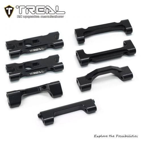TREAL Aluminum 7075 Chassis Cross Brace Set (7pcs) for 1/18 Mini LMT Monster Tru