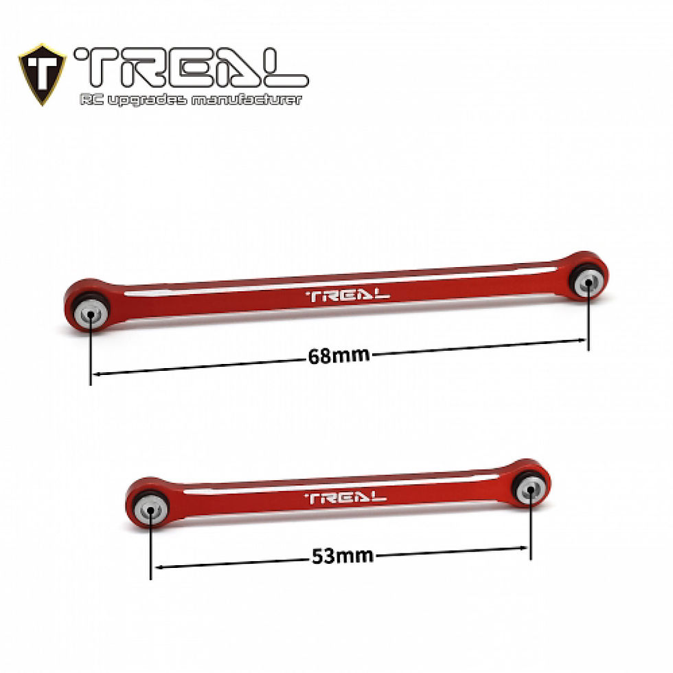 Thumbnail: Treal Hinby Lower Links Set (4pcs) Aluminum 7075 Lower Chassis 4-Links Upgrades