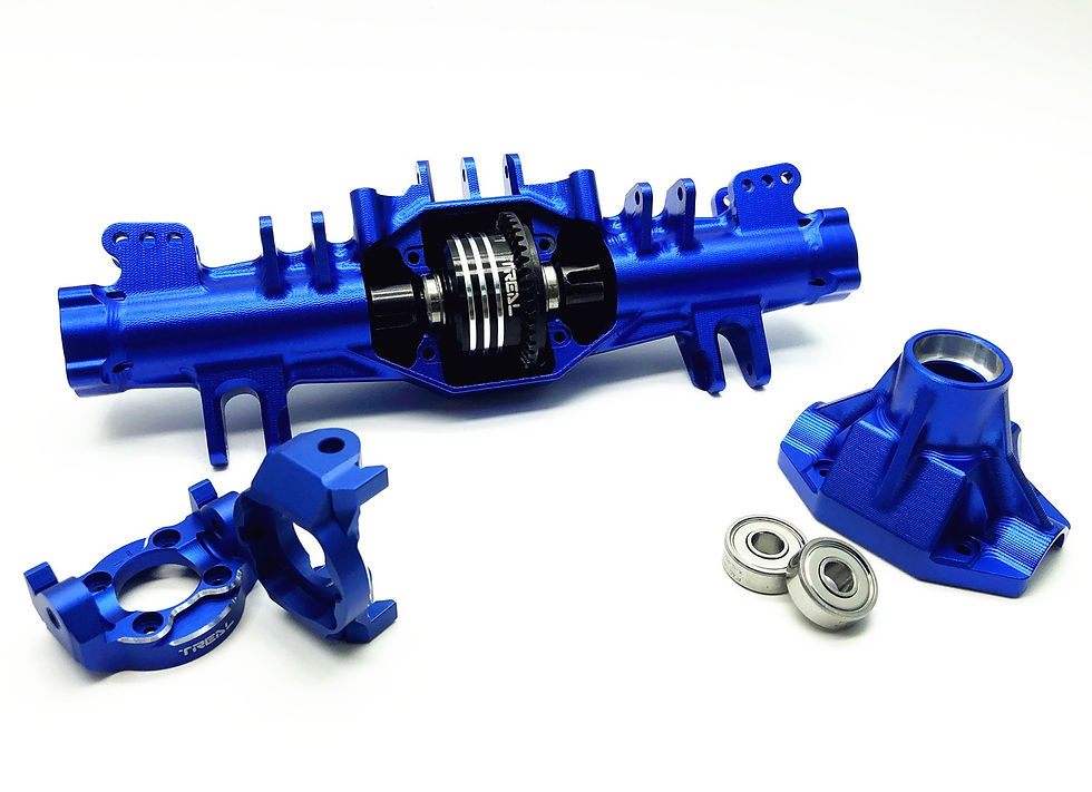 Thumbnail: Treal Aluminum 7075 CNC Billet Front Axle Housing for Losi LMT 