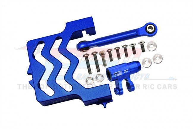 Thumbnail: GPM Racing Aluminum Servo Mount + Tie Rod + 25T Servo Horn   GPM