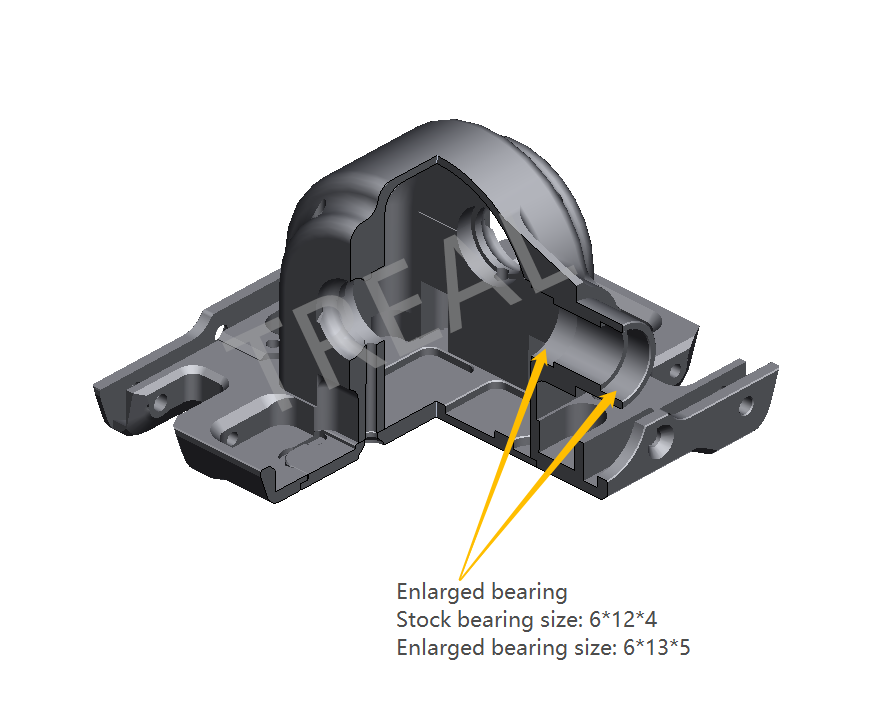 Thumbnail: Treal Aluminum 7075 GearBox Housing With Covers for LOSI LMT Monster 