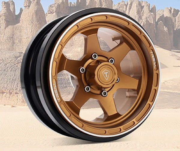 Thumbnail: TREAL SCX6 Wheels 2.9'' Beadlock Wheels (2) CNC Machined SCX6 Upgrades Parts for
