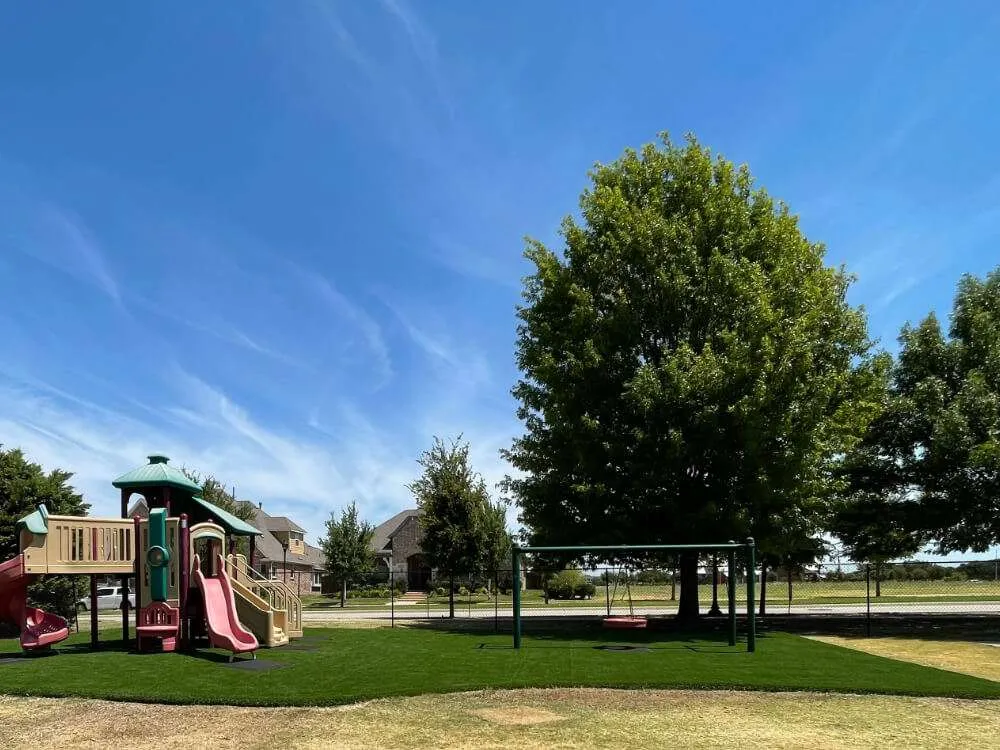 Children / Pet Friendly
Whether it's kids, pets, or both running around your backyard, these products will keep them safe and comfortable. Combined with the peace of mind brought by uniform consistency in your yard, artificial turf is easier to clean and maintain than natural grass; it requires no cutting, resists pet digging, will never get muddy, doesn't harbor bacteria or pets like fleas, ticks, & mosquitos, and most pet messes can be cleaned with just a garden hose!
