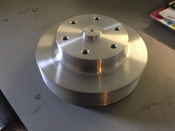 6082 billet multi v belt pulley
