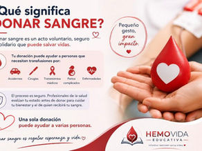 ¿Qué significa donar sangre?