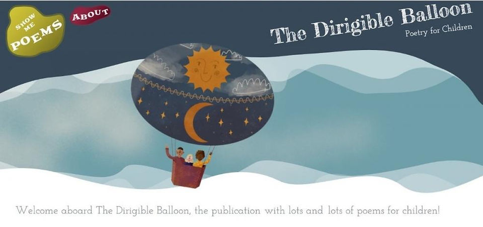 The Dirigible Balloon - Poetry For Children featuring author Mark Bird