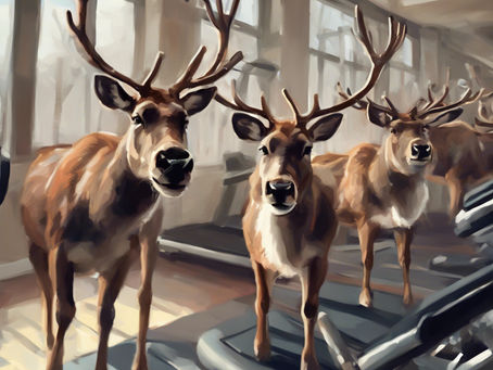 'Reindeer Gossip' Funny Christmas Reindeer and Santa Poem for kids