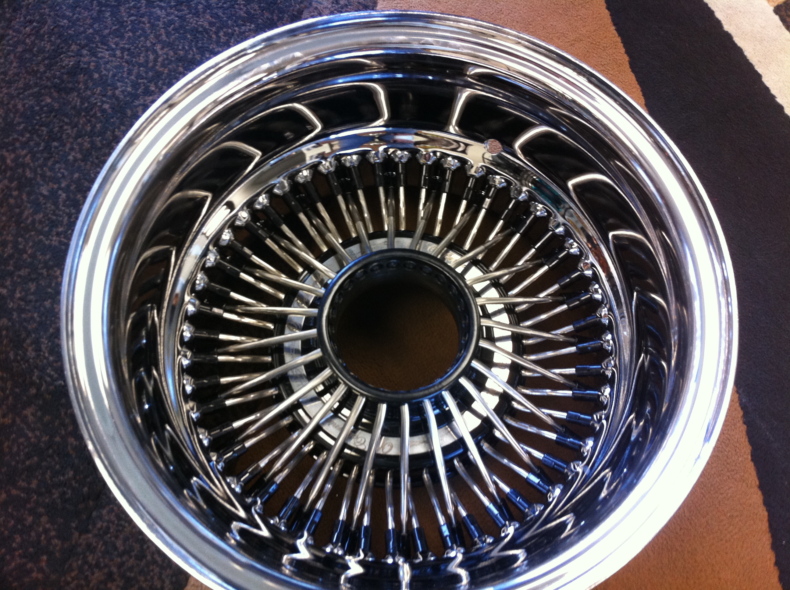 72 Spokes Straight Laced Wire Wheels