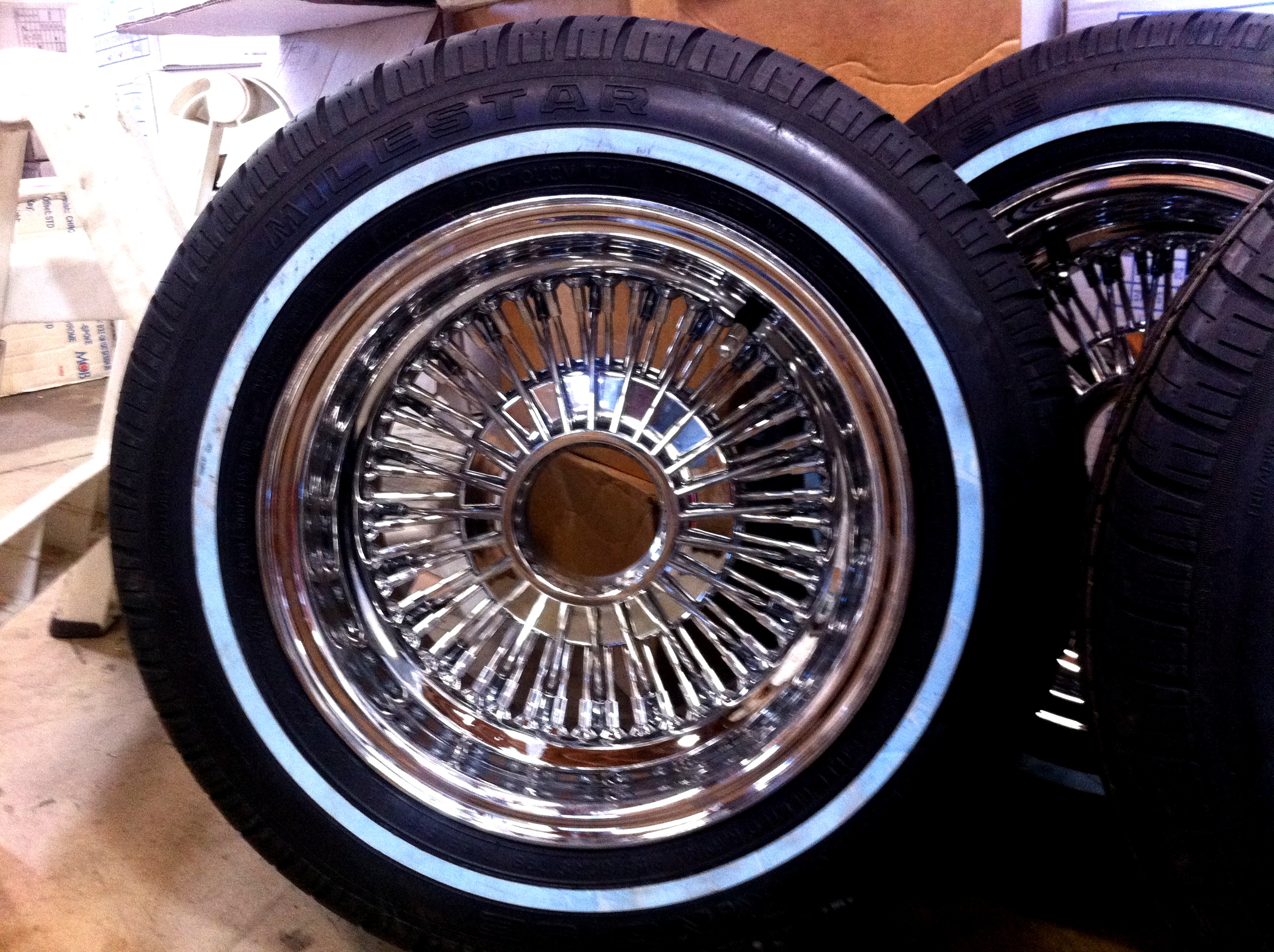 72 Spokes Straight Laced Wire Wheels