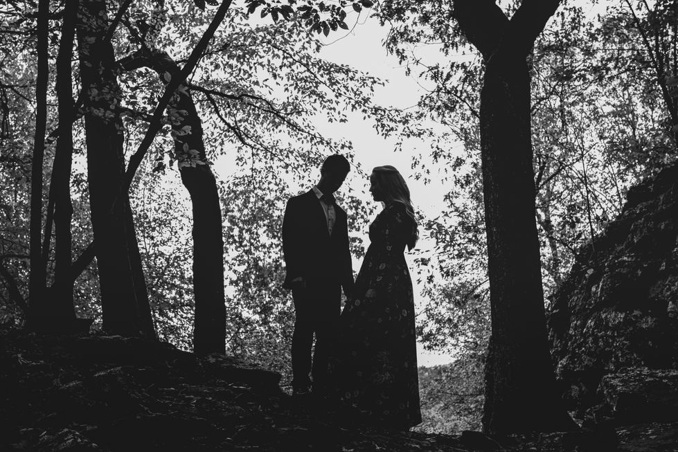 Creative and artistic Engagement photography by Vision and Vibe Productions, LLC at Devil's Den State Park in Winslow, Arkansas
