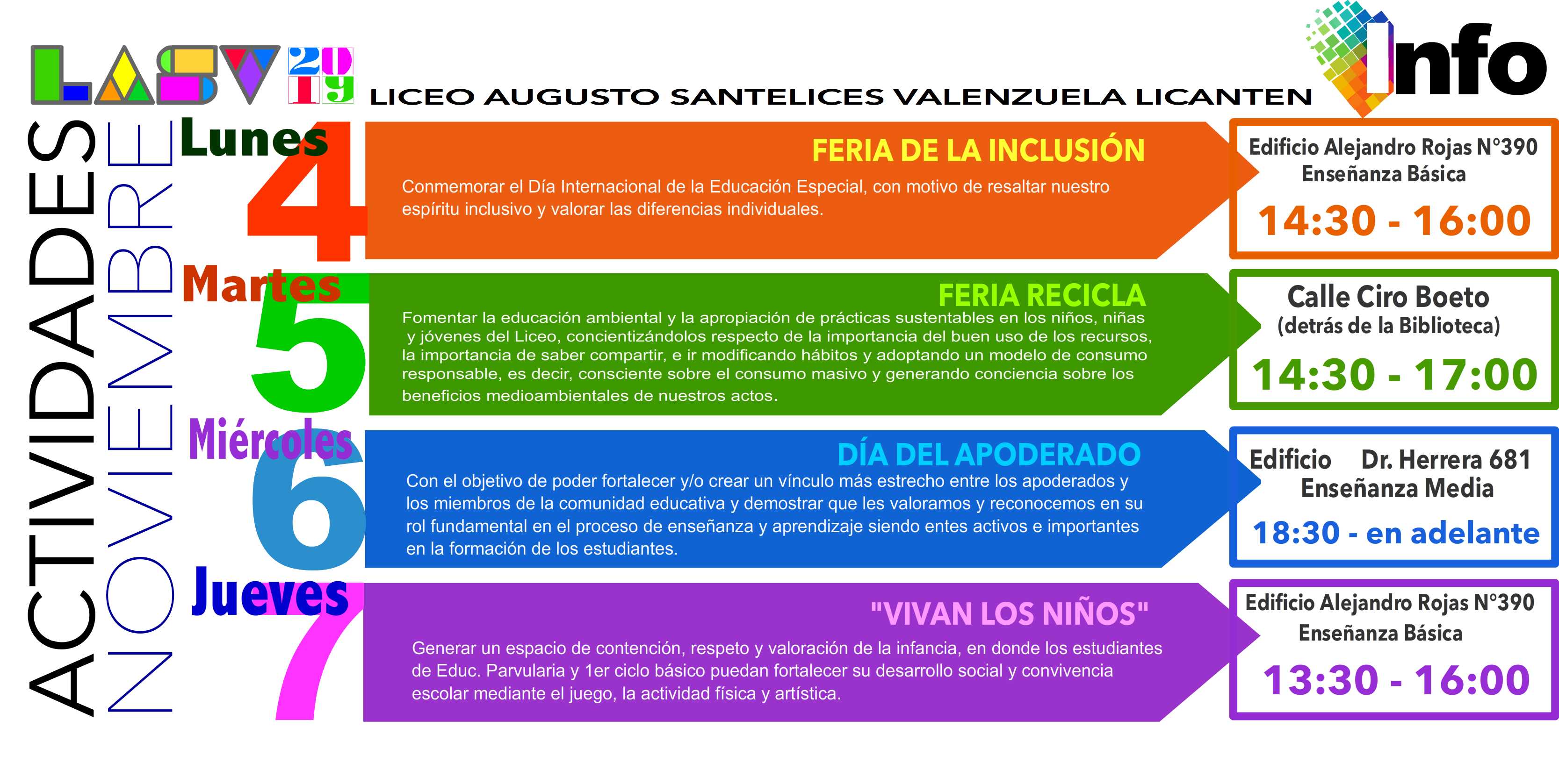 ACTIVIDADES NOVIEMBRE 2019
