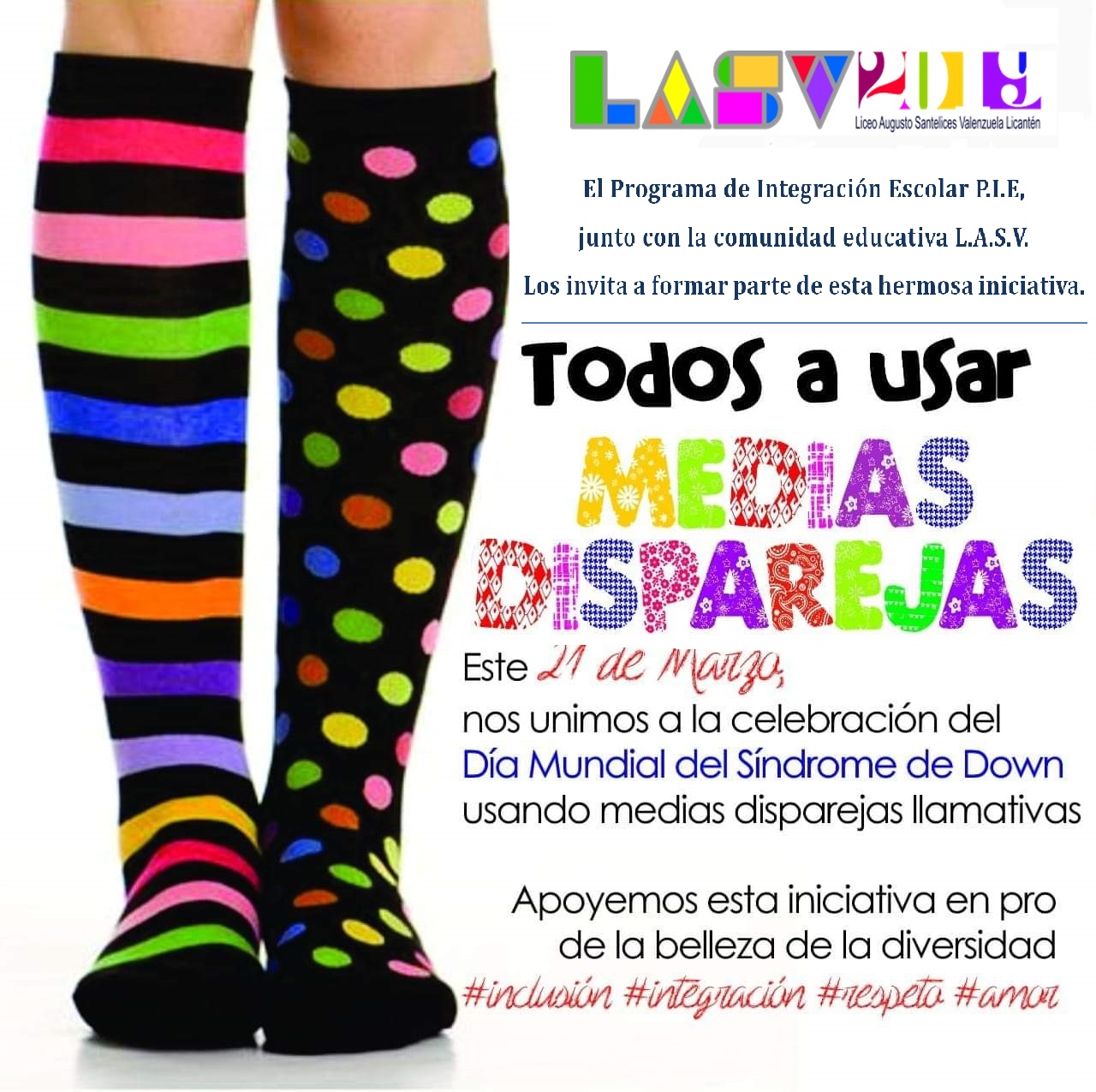 TODOS A USAR MEDIAS DISPAREJAS