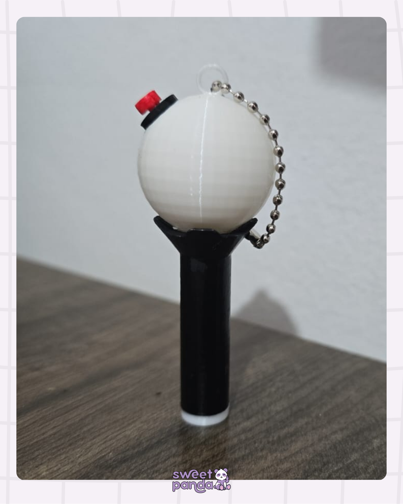 K-pop | Chaveiro K-pop BTS lightstick + photocard aleatório