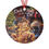 Thumbnail: Deck The Halls And Then The Cat Christmas Ornament Aluminum, Glossy 