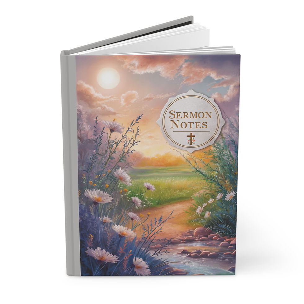 Thumbnail: This is a blank sermon notes journal