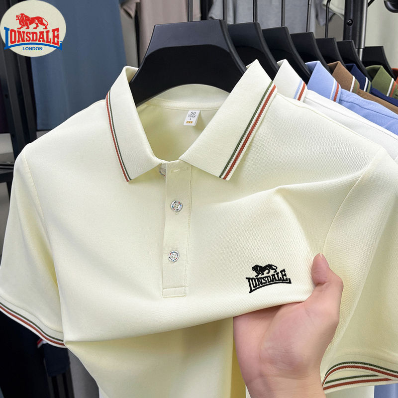 Thumbnail: Men's Polo Shirt with Exquisite Embroidery Logo on the Chest in Summer Cool Busi