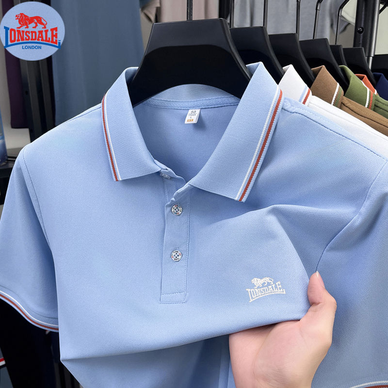 Thumbnail: Men's Polo Shirt with Exquisite Embroidery Logo on the Chest in Summer Cool Busi