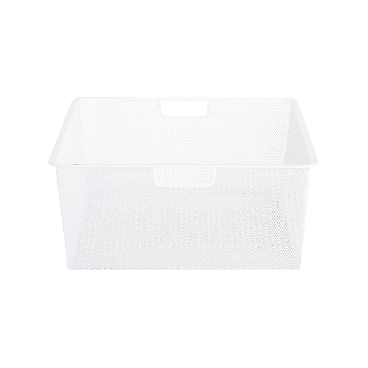 White Elfa Mesh Drawers