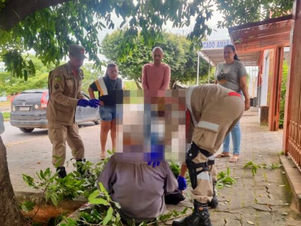 Idoso de 85 anos fica ferido após cair de escada enquanto podava galhos de árvore, em Posse-GO