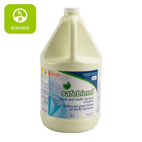 Safeblend Ecologo Glass Multi‑Surface Cleaner Ready‑to‑Use 4 L