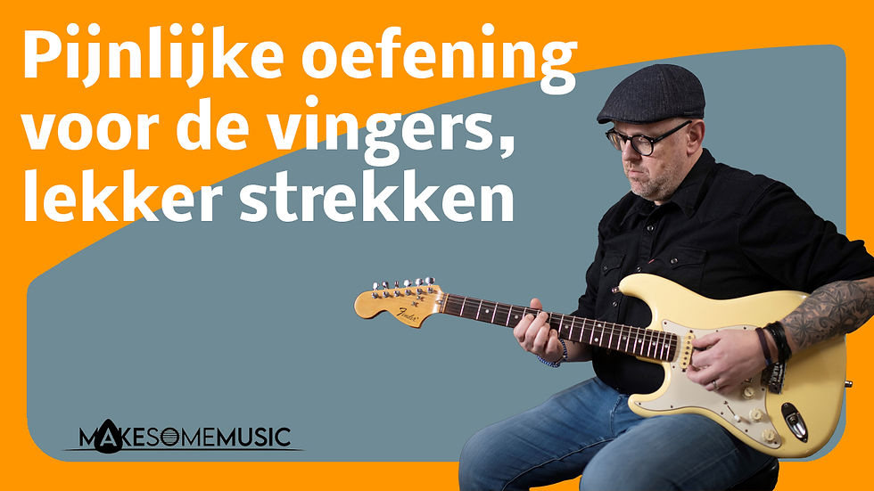 Pijnlijke oefening voor de vingers