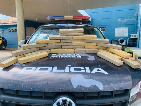 Denúncia auxilia prisão de jovem com 28 tabletes de maconha em Rodoviária de Água Boa (MT)