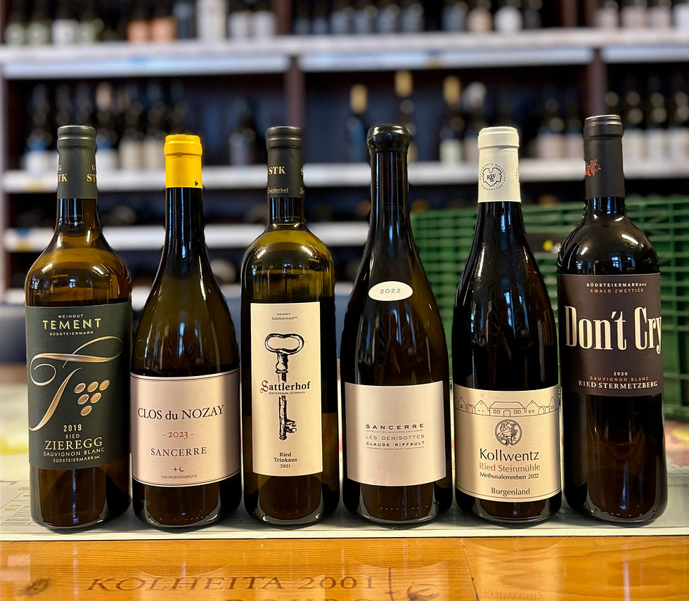 Sauvignon Blanc Österreich + Sancerre € 34,-