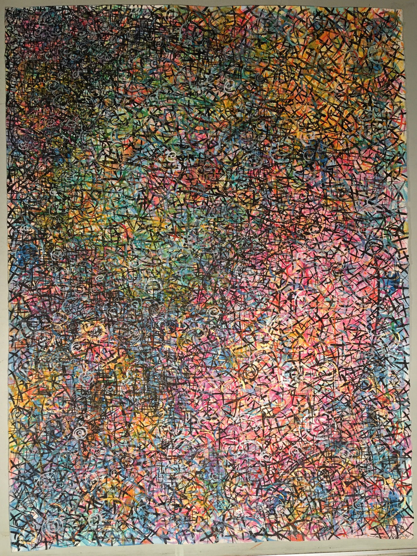 30 in X 22.25 in Abstract Painting - "Untitled"