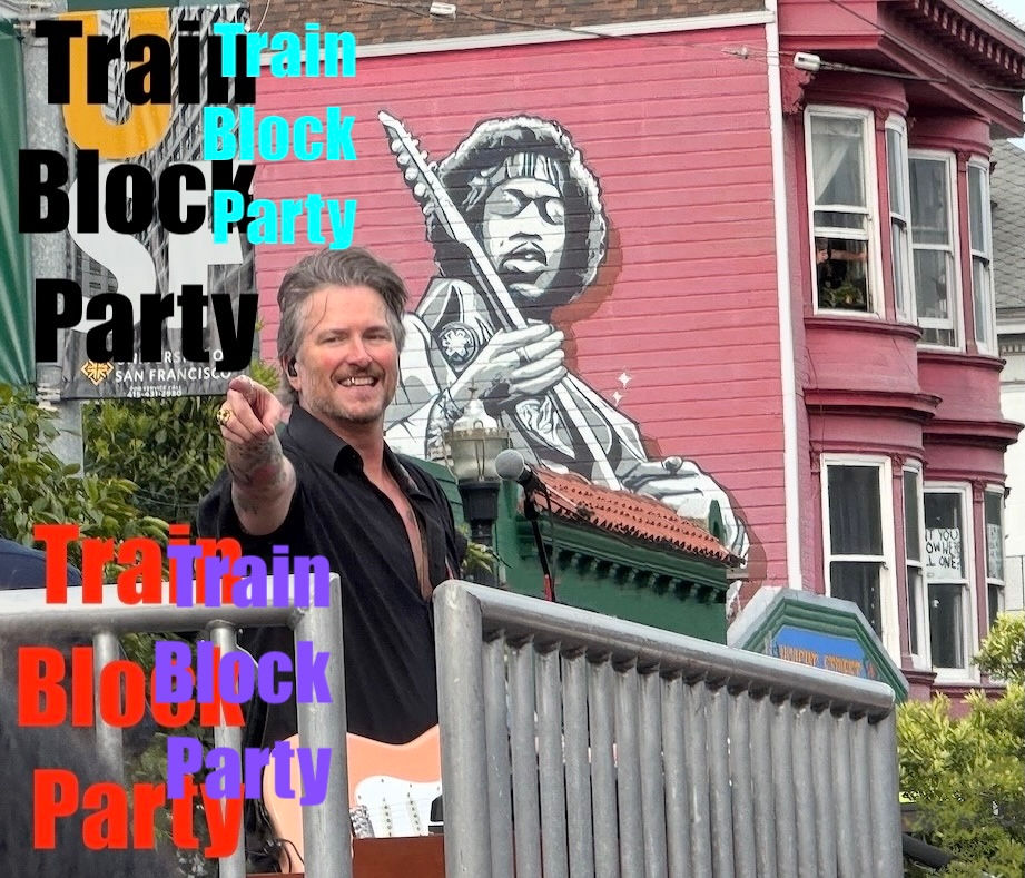 Train Block Party On Haight Street