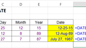 "DAY"  Function in Excel