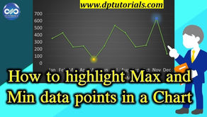 How to Highlight MAX and MIN Values in MS Excel Chart || MS Excel ||