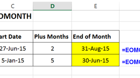 "EOMONTH" Function In Excel