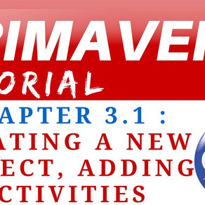 3.0 : Primavera Learning - Creating a New Project