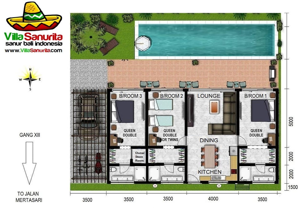Villa Sanurita Floorplan