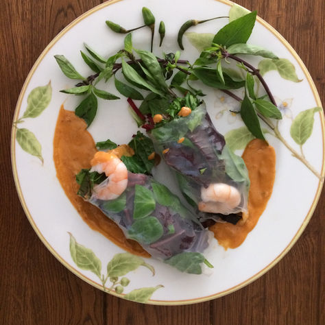 Vietnamese-style spring rolls