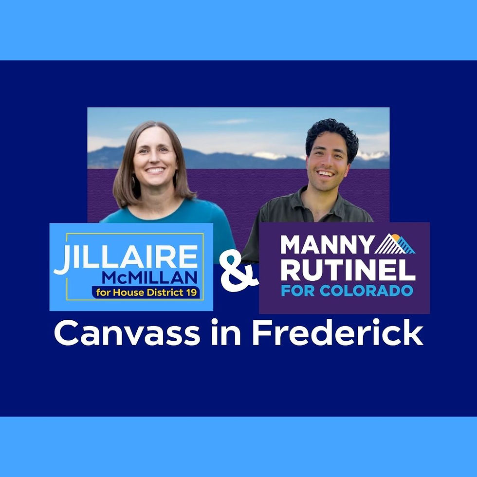 Canvassing in Frederick for Jillaire and Manny