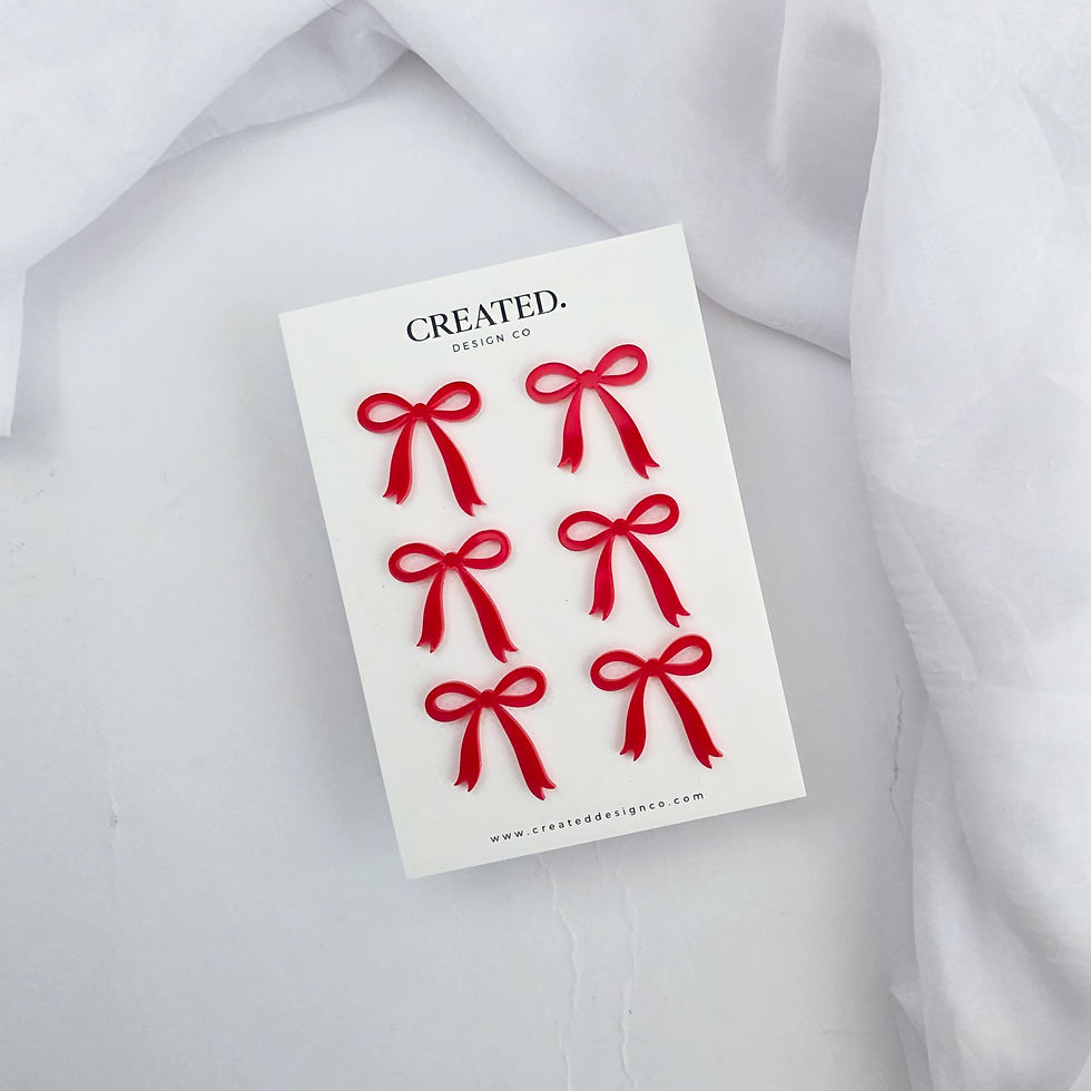 Thumbnail: Bow Cupcake Styling Kit | Red and Pinks