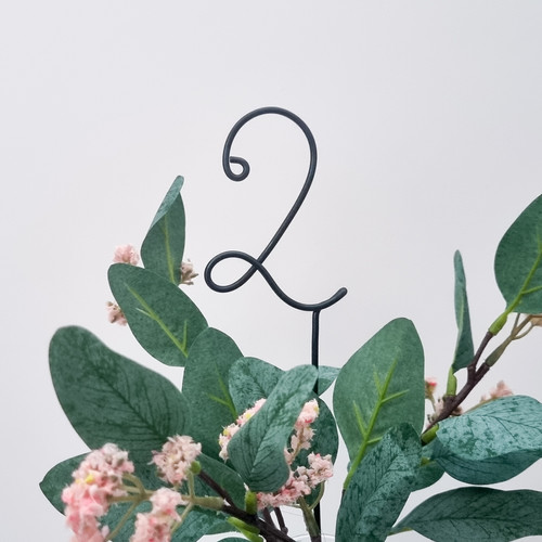 Wire Table Numbers | La Fille Créative