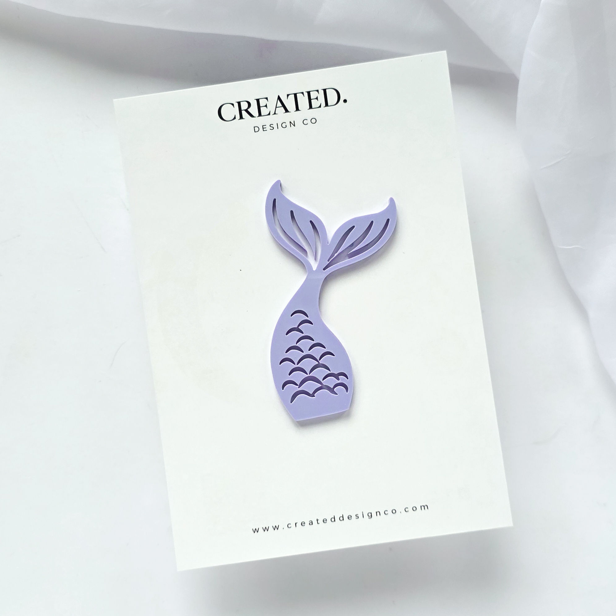 Mermaid Tail Acrylic Cake Charm