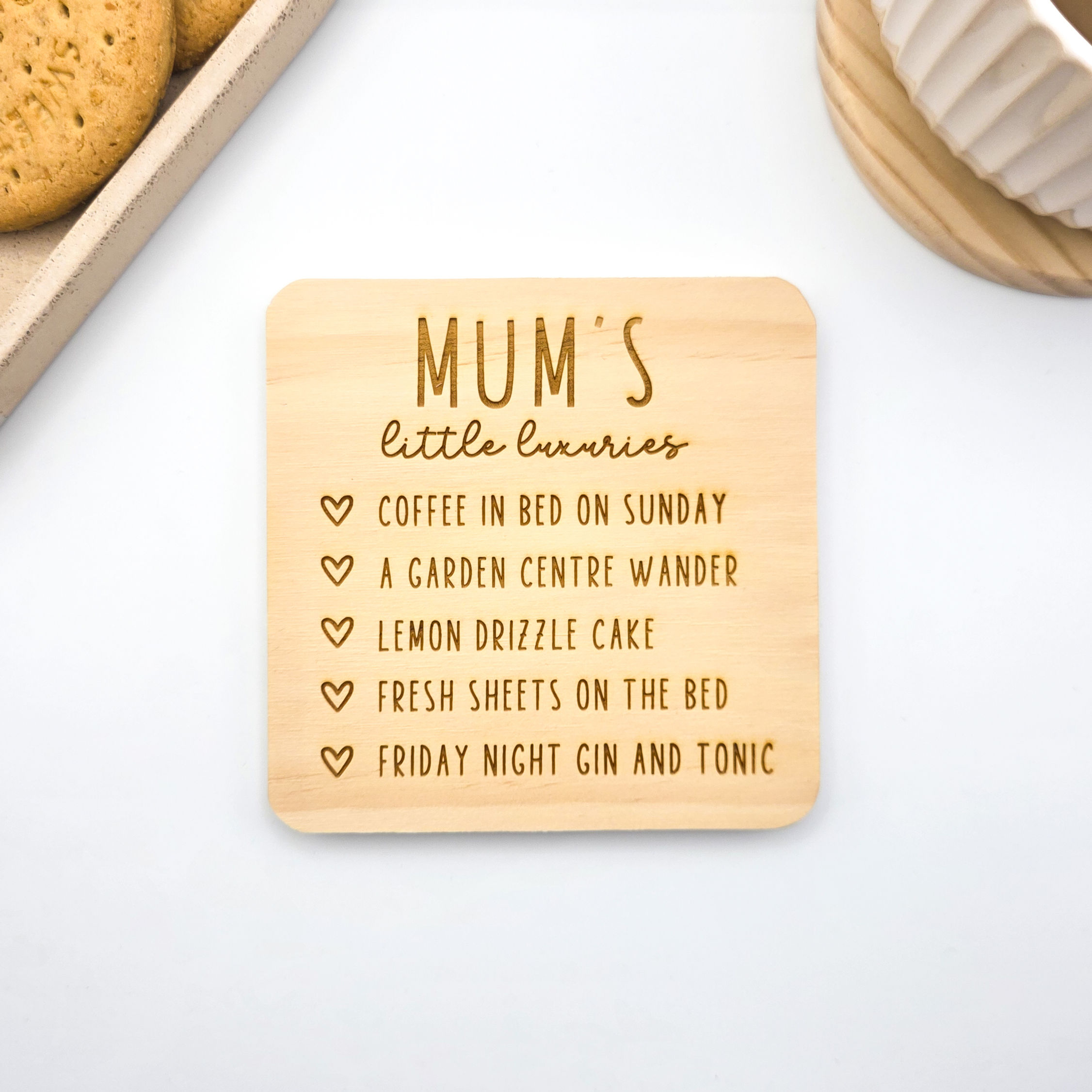 Personalised Mum’s Little Luxuries Coaster