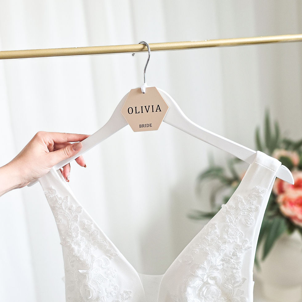 Thumbnail: Personalised Wedding Hanger Charm