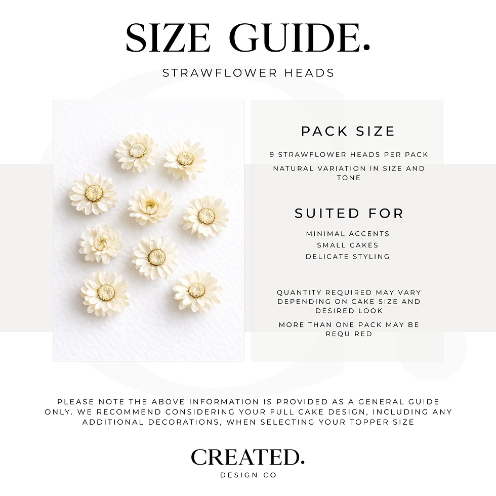 Thumbnail: Dried Yellow Strawflowers for Cakes