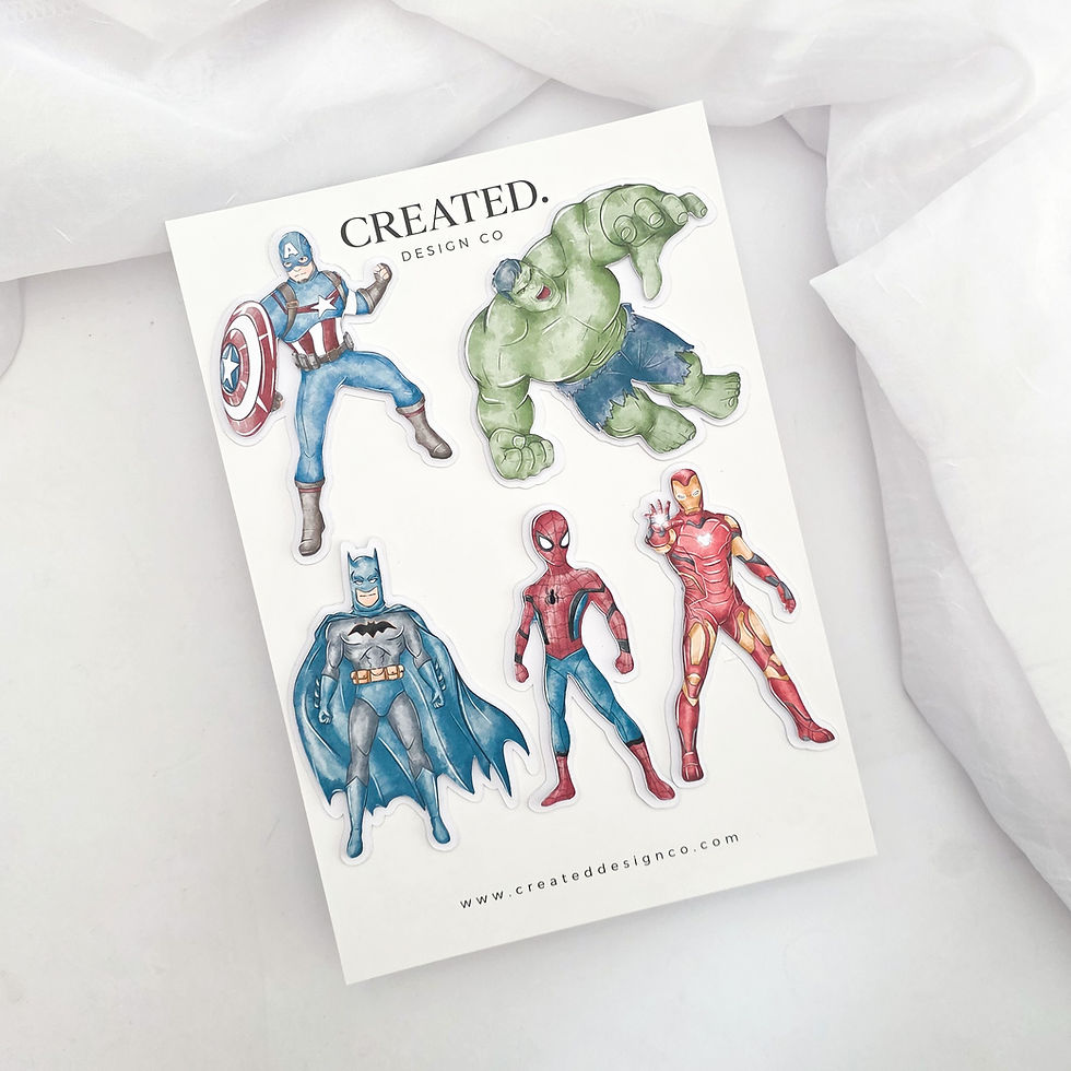 Thumbnail: Superhero Marvel Inspired Card Decorations Set