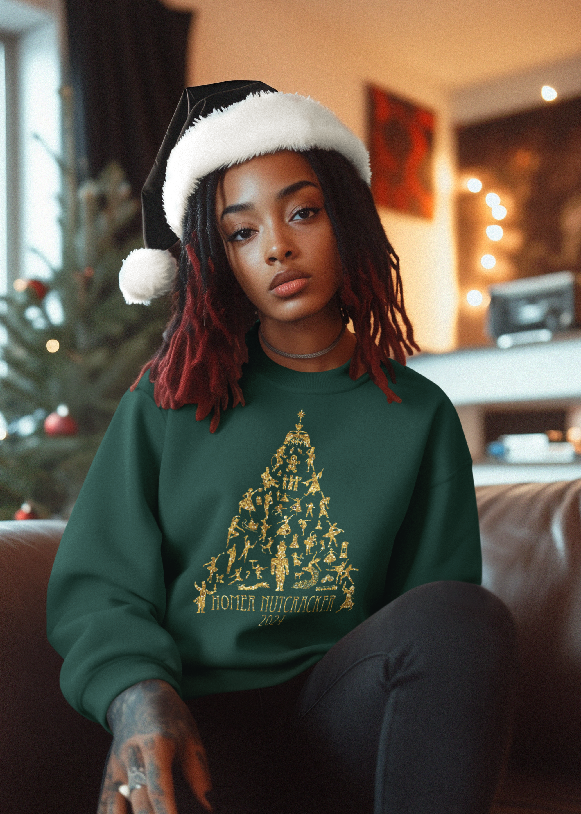 Nutcracker Crewneck Sweatshirt 2024 heather forest