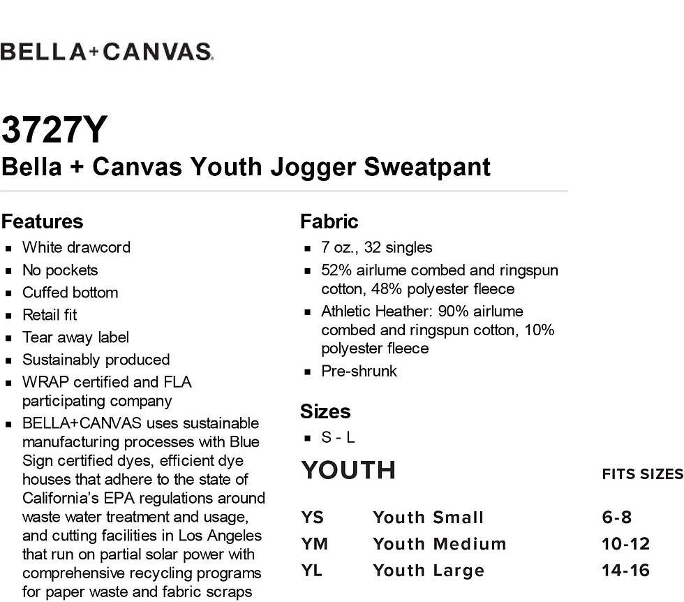 Thumbnail:  Voznesenka Sweatpants Size chart